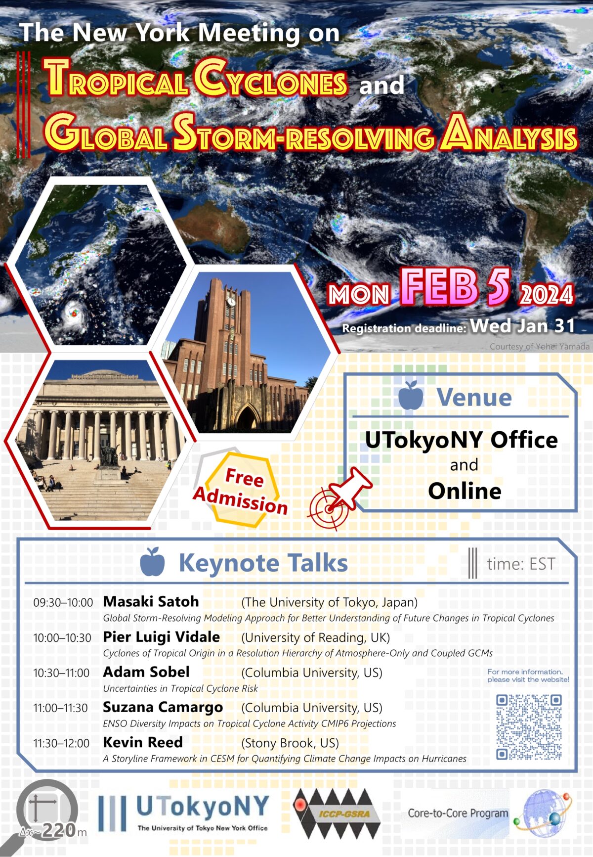 THE NEW YORK MEETING ON TROPICAL CYCLONES AND GLOBAL STORM-RESOLVING ANALYSIS
